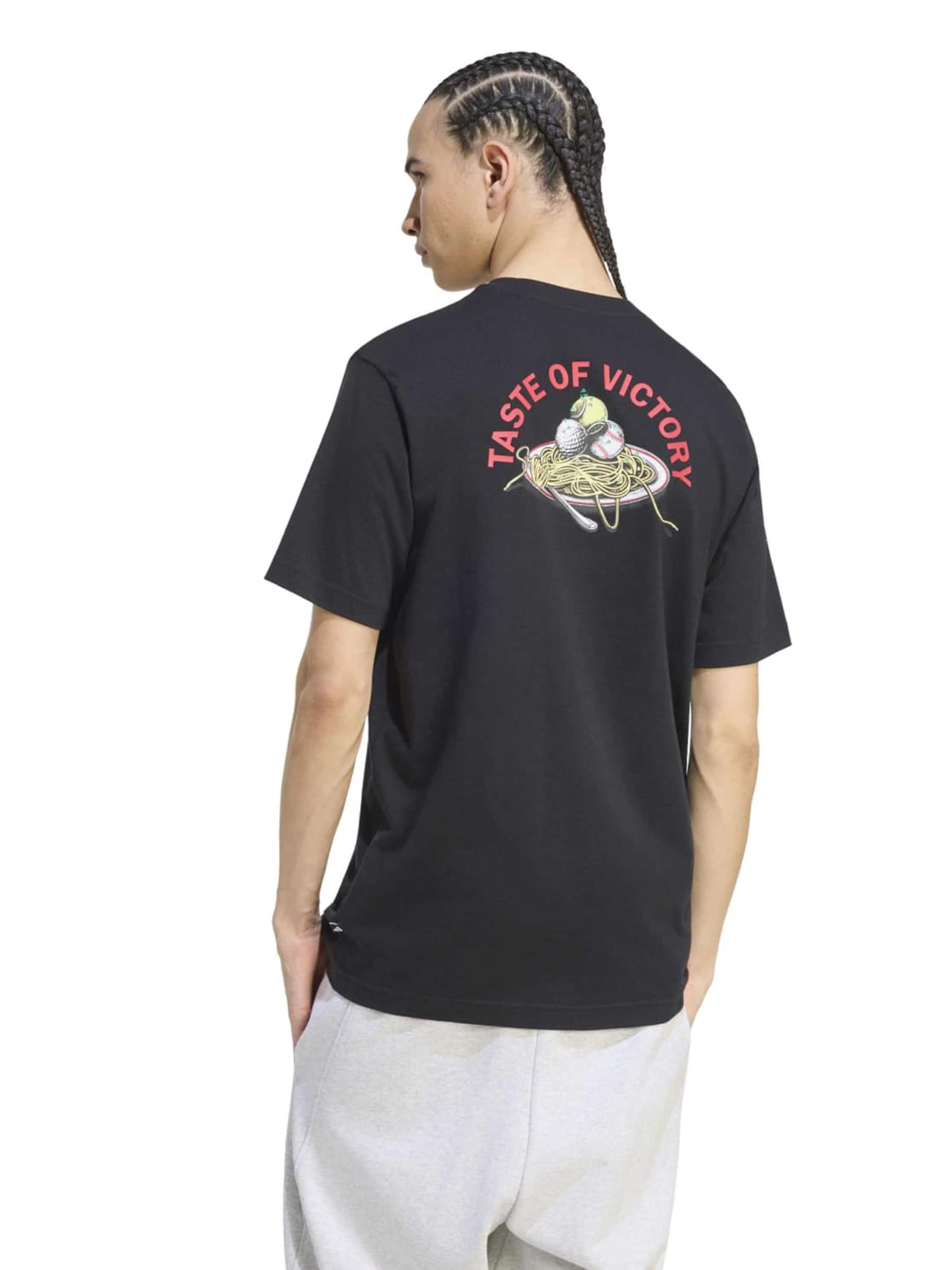 ADIDAS SPORTSWEAR Λειτουργικό μπλουζάκι 'TST PST' σε μαύρο: μπροστά