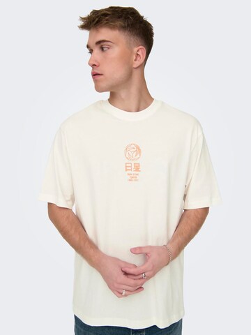 Only & Sons Bluser & t-shirts 'Malik' i hvid