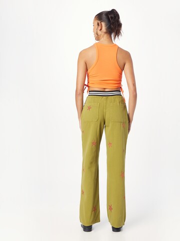 Wide Leg Pantalon Nasty Gal en vert