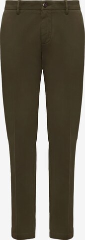 Boggi Milano Regular Chino Pants in Green: front