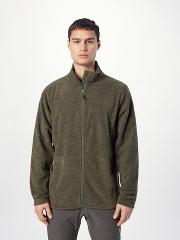 KILLTEC Athletic Fleece Jacket in Green: front