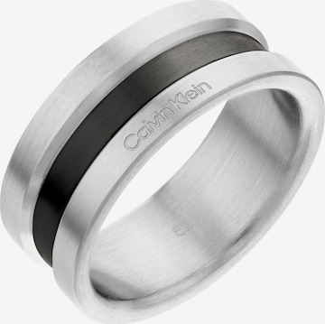 Bague Calvin Klein en argent : devant