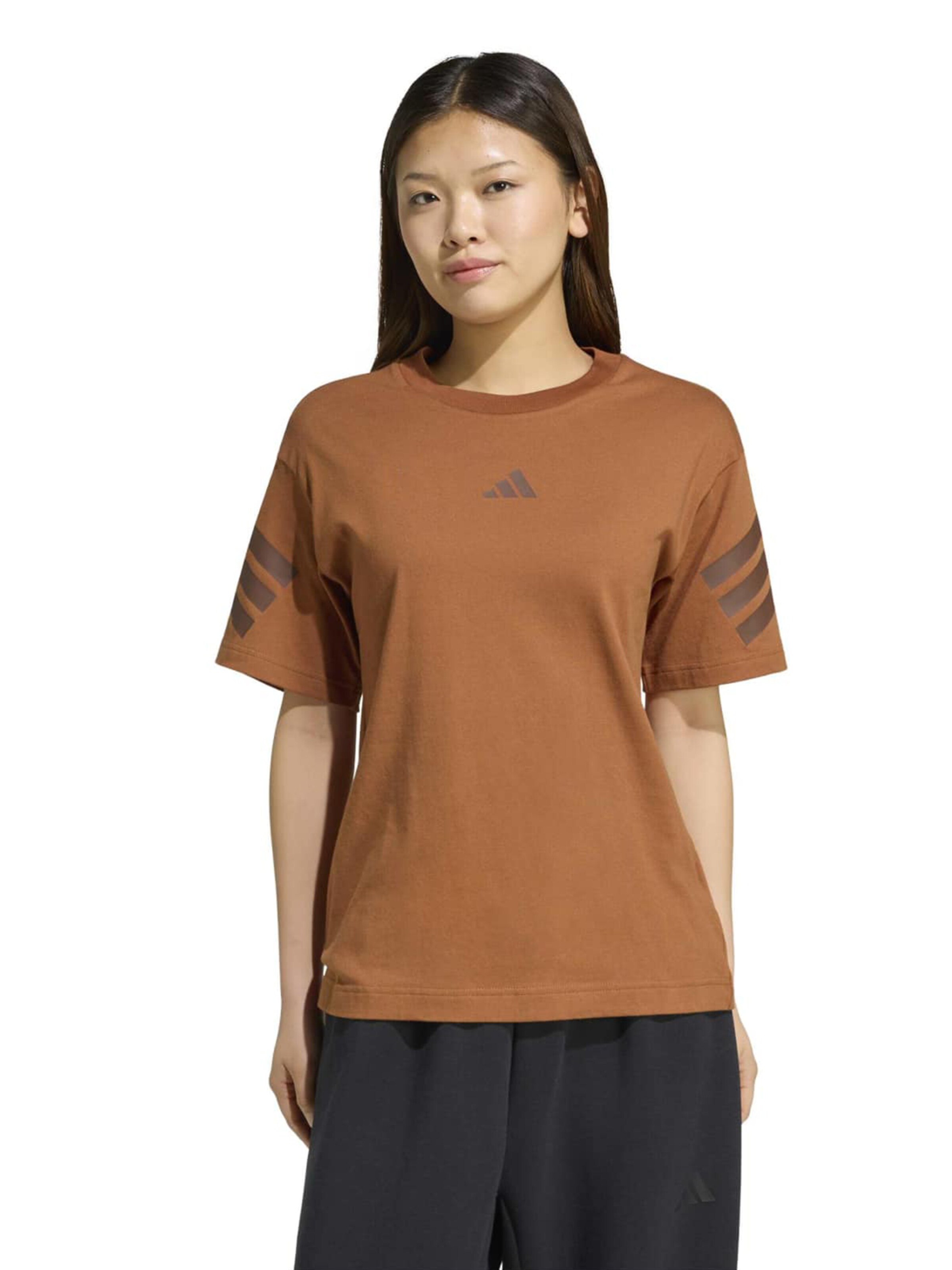 ADIDAS SPORTSWEAR Performance shirt 'Future Icons' in Brown: front