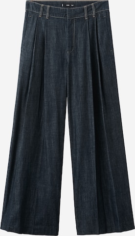 MANGOWide Leg/ Široke nogavice Traperice s naborima 'Artemide' - plava boja: prednji dio