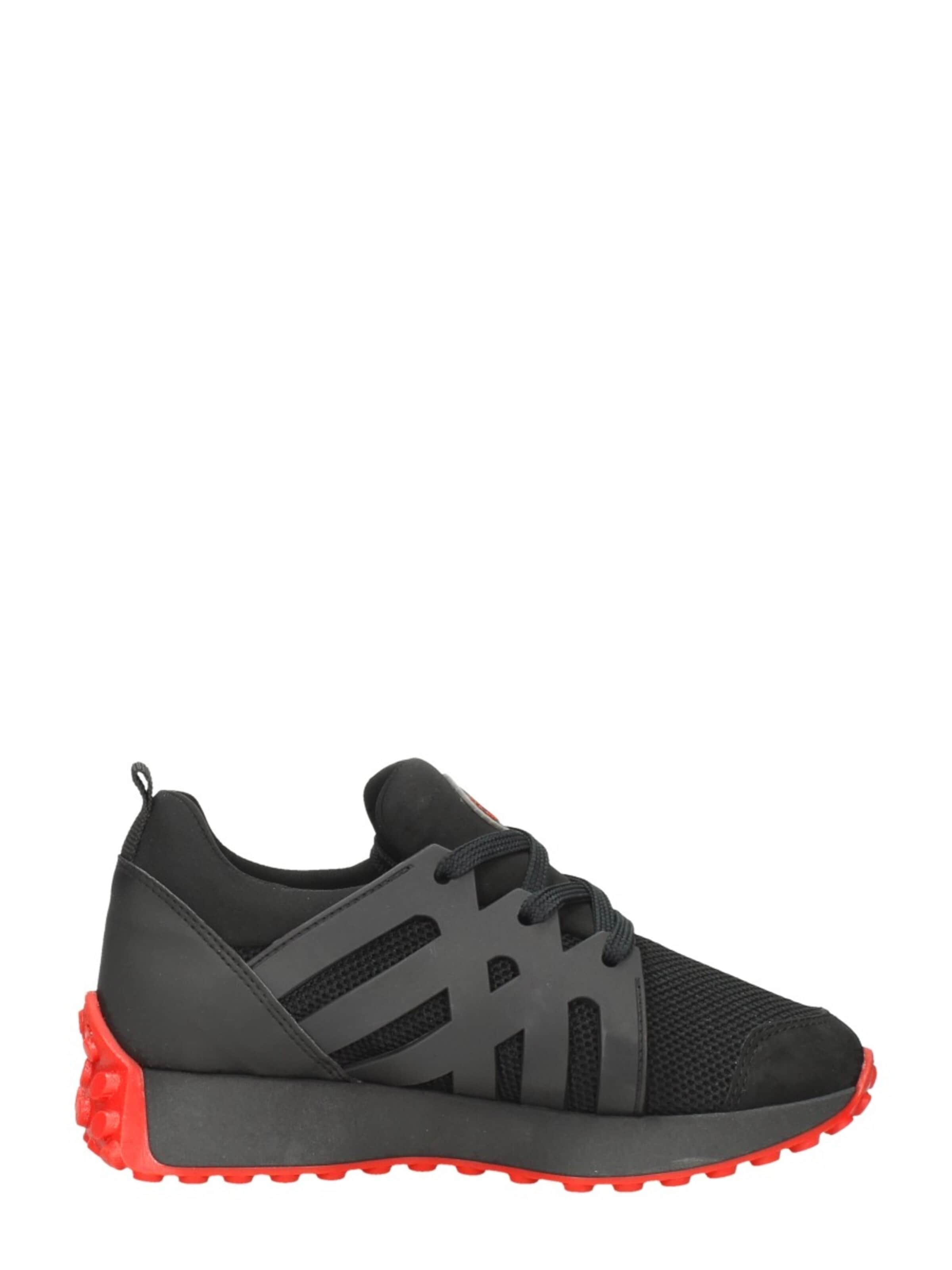 Red-Rag Sneakers 'Sneakers Laag' in Black