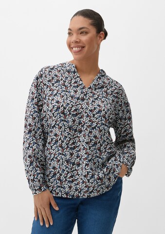 TRIANGLE Blouse in Blue: front