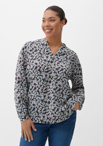 TRIANGLE Blouse in Blue: front