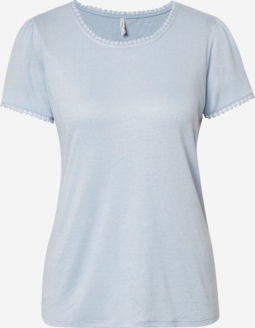 T-shirt 'ARIANA' ONLY en bleu : devant