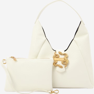 Borsa a spalla 'ICONIC SNAKES' di Just Cavalli in bianco: frontale