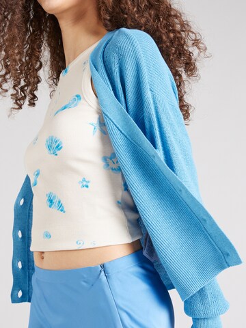 VERO MODA Knit Cardigan 'NEW LEXSUN' in Blue