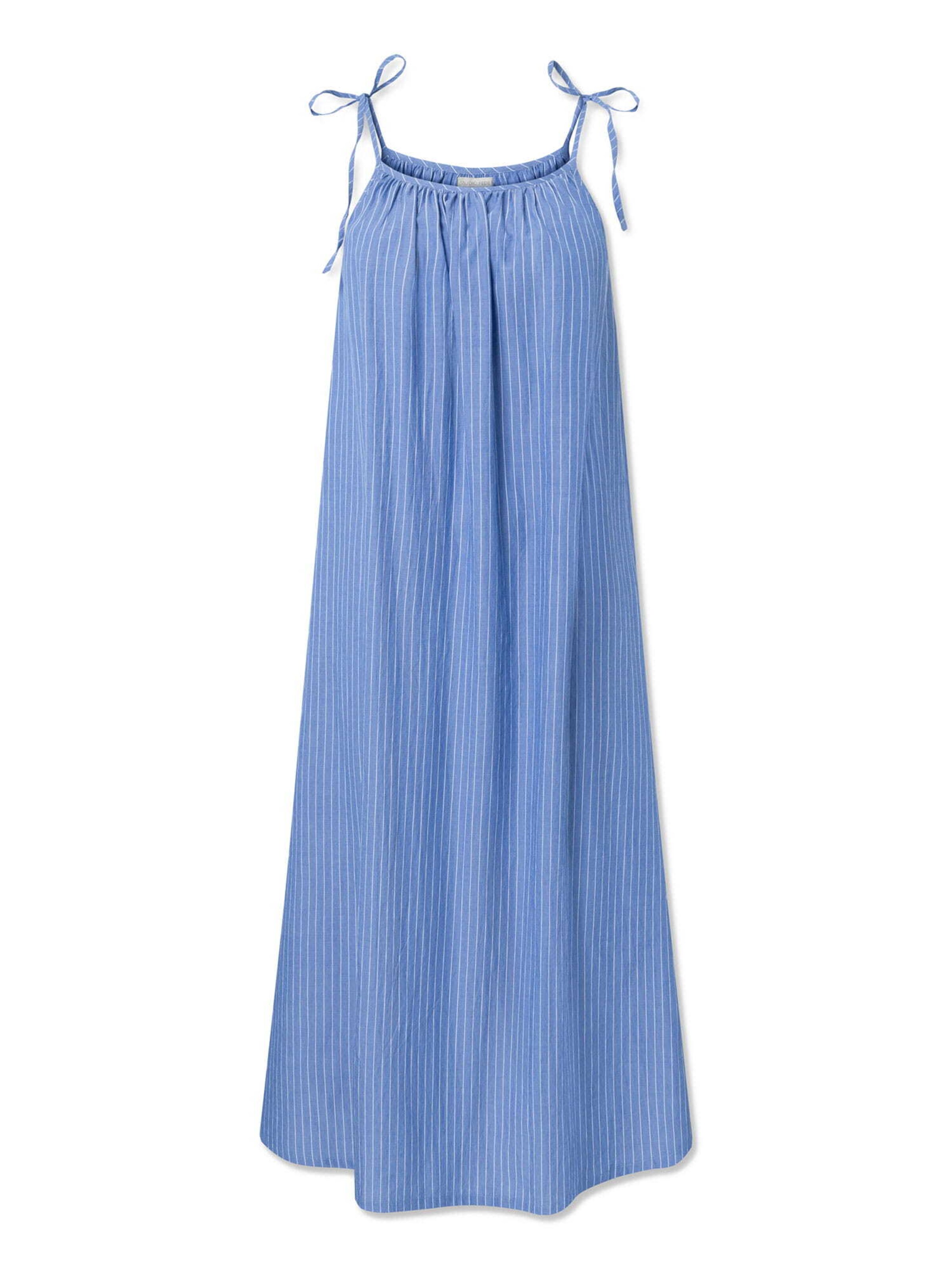 STUDIO FEDER Kleid in Blau: Vorderseite