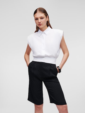 Karl Lagerfeld - Blusa en blanco: frente