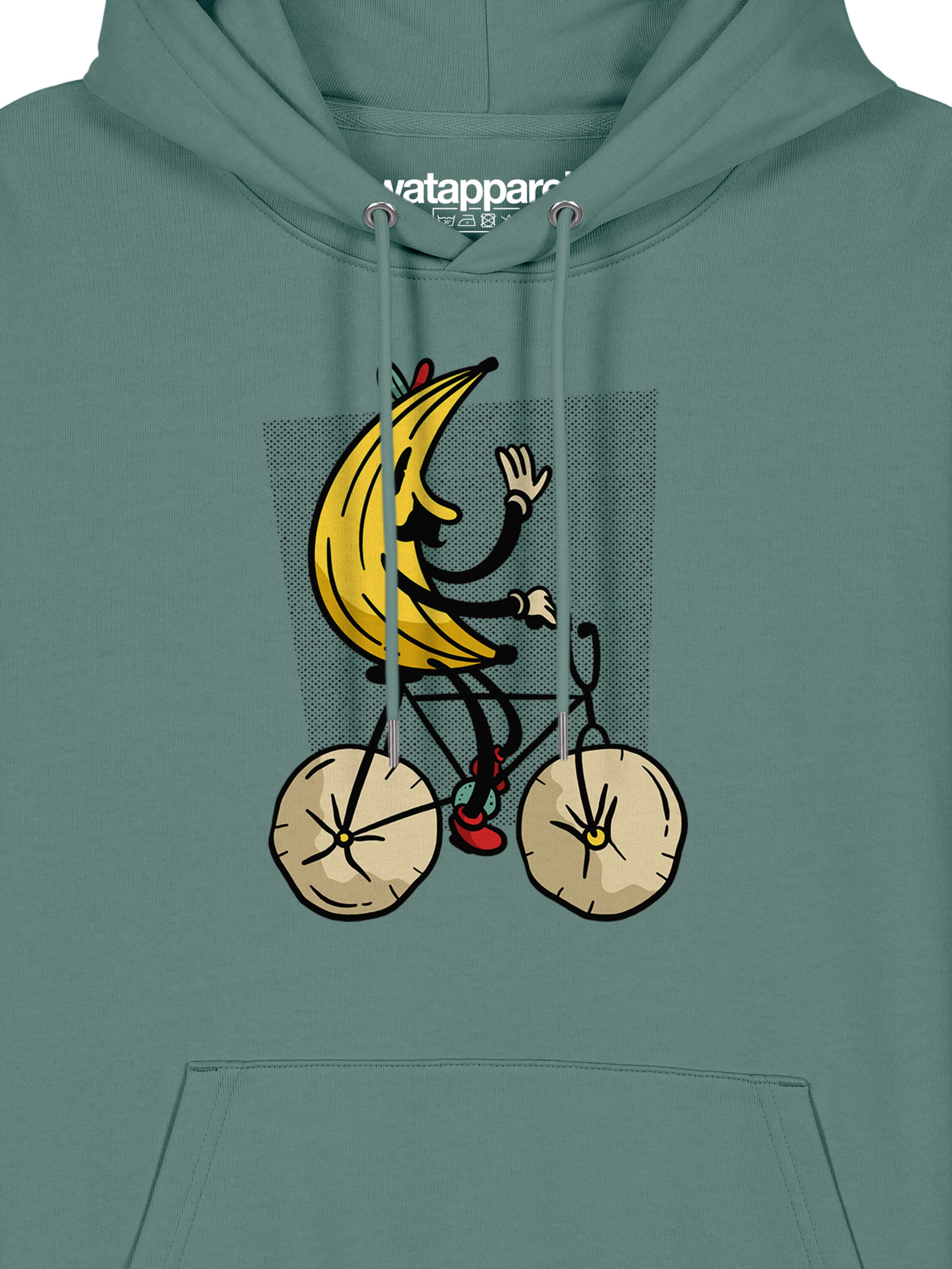Sweat-shirt 'Banana Rider' Watapparel en vert