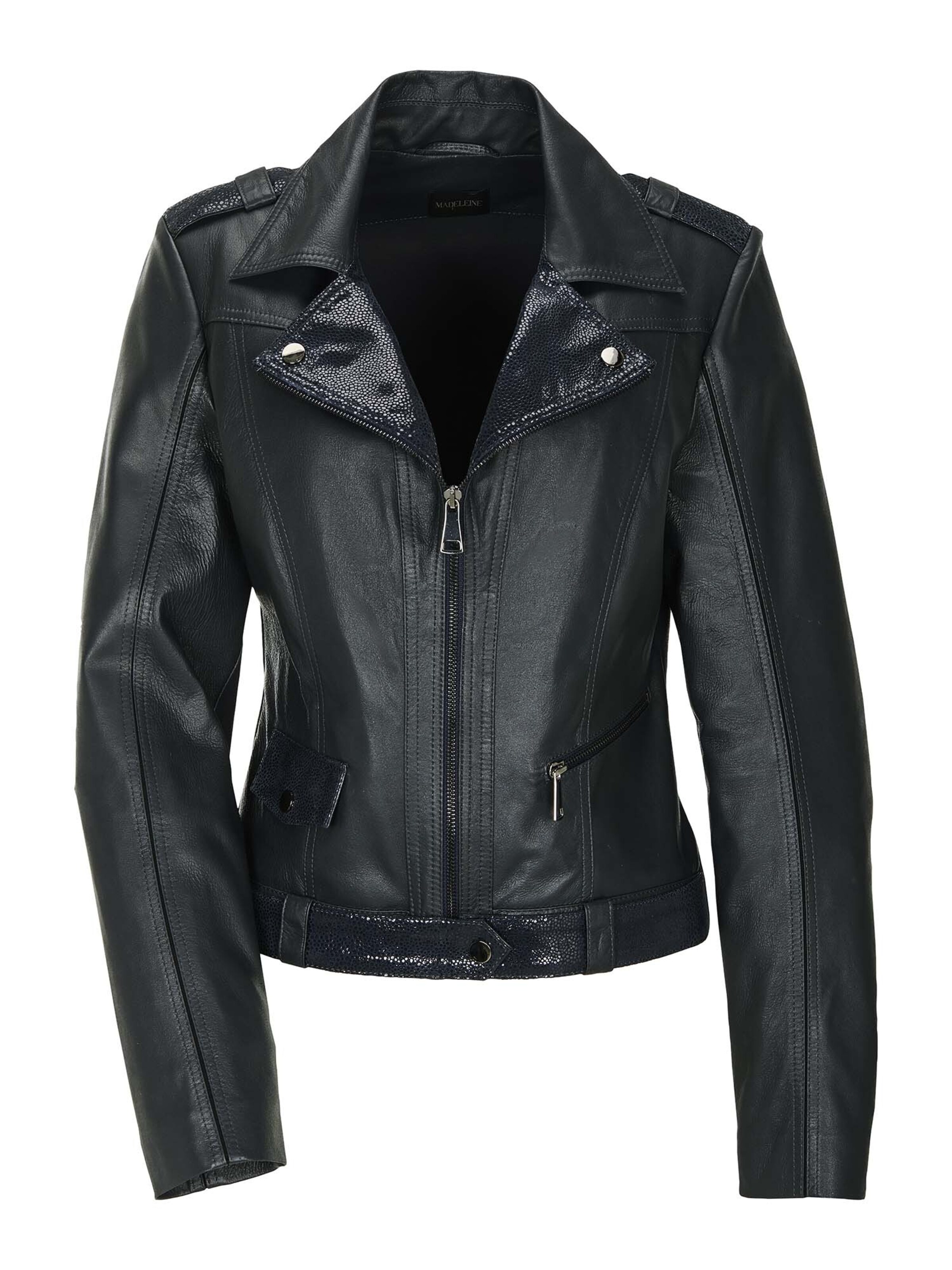 Veste mi-saison MADELEINE en bleu : devant