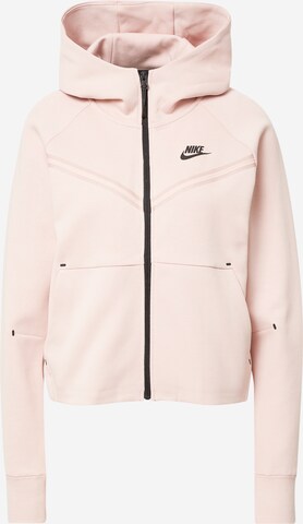 Nike Sportswear Zip-Up Hoodie in Pink: front