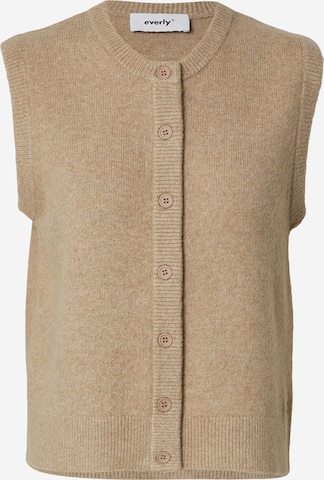 Gilet in maglia di everly® in beige: frontale