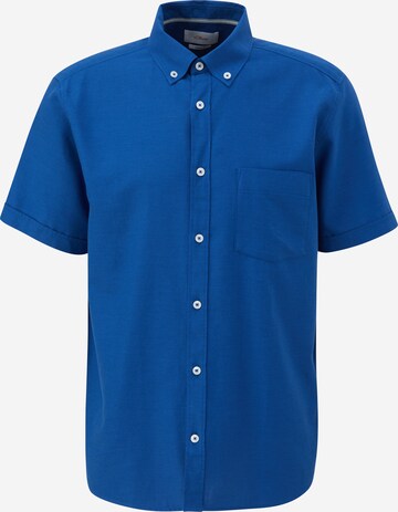 s.Oliver Regular fit Button Up Shirt in Blue: front