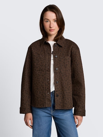 TOM TAILOR DENIM Between-Season Jacket in Brown: front