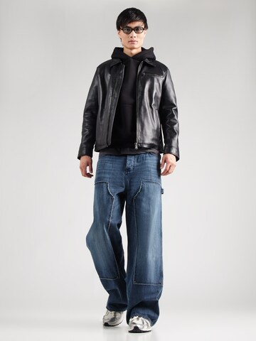 ALPHA INDUSTRIES Sweatshirt 'World' in Black