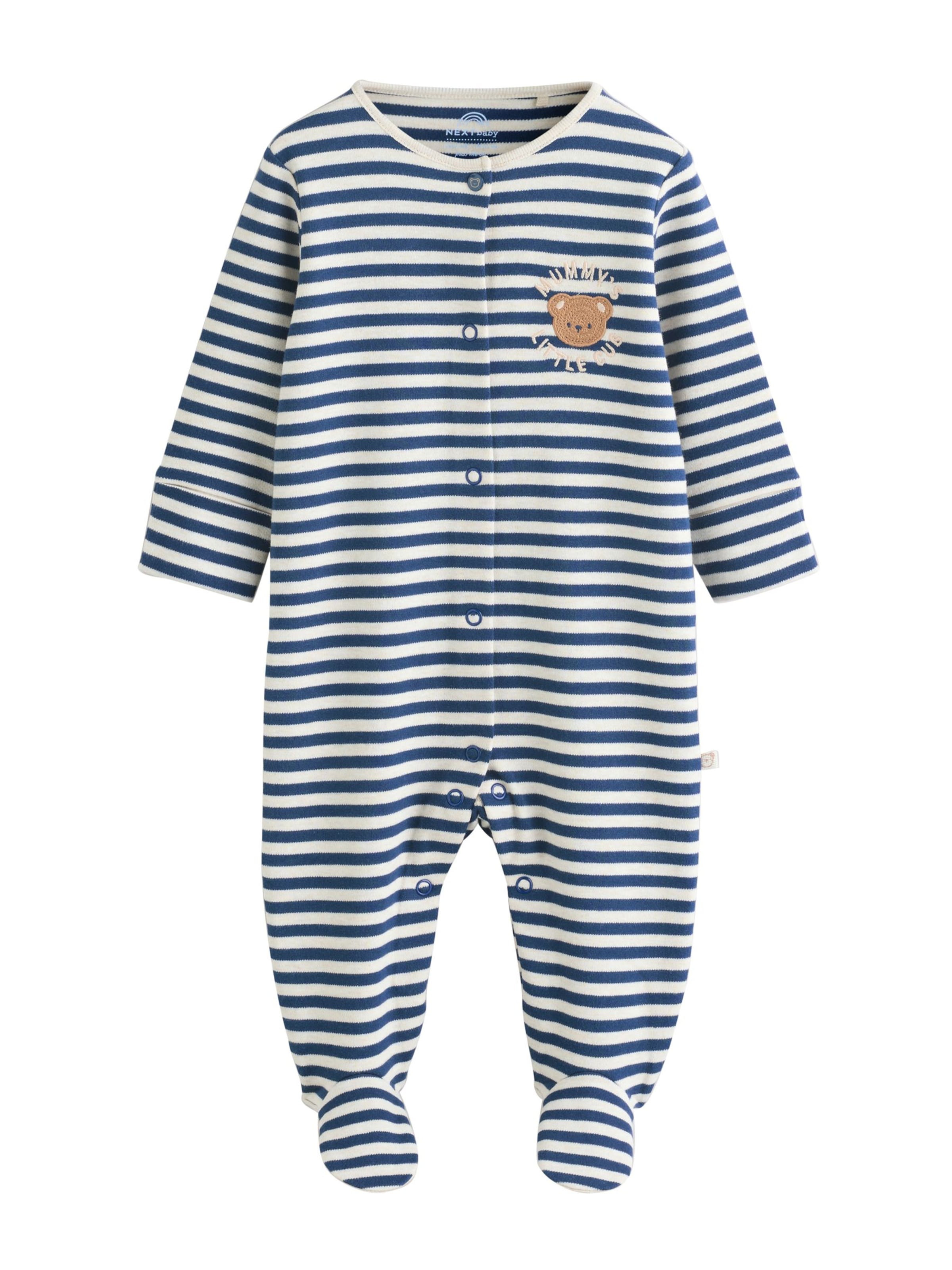 Next Комплект пижама в синьо: отпред