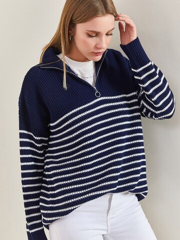 Pull-over Bianco Lucci en bleu