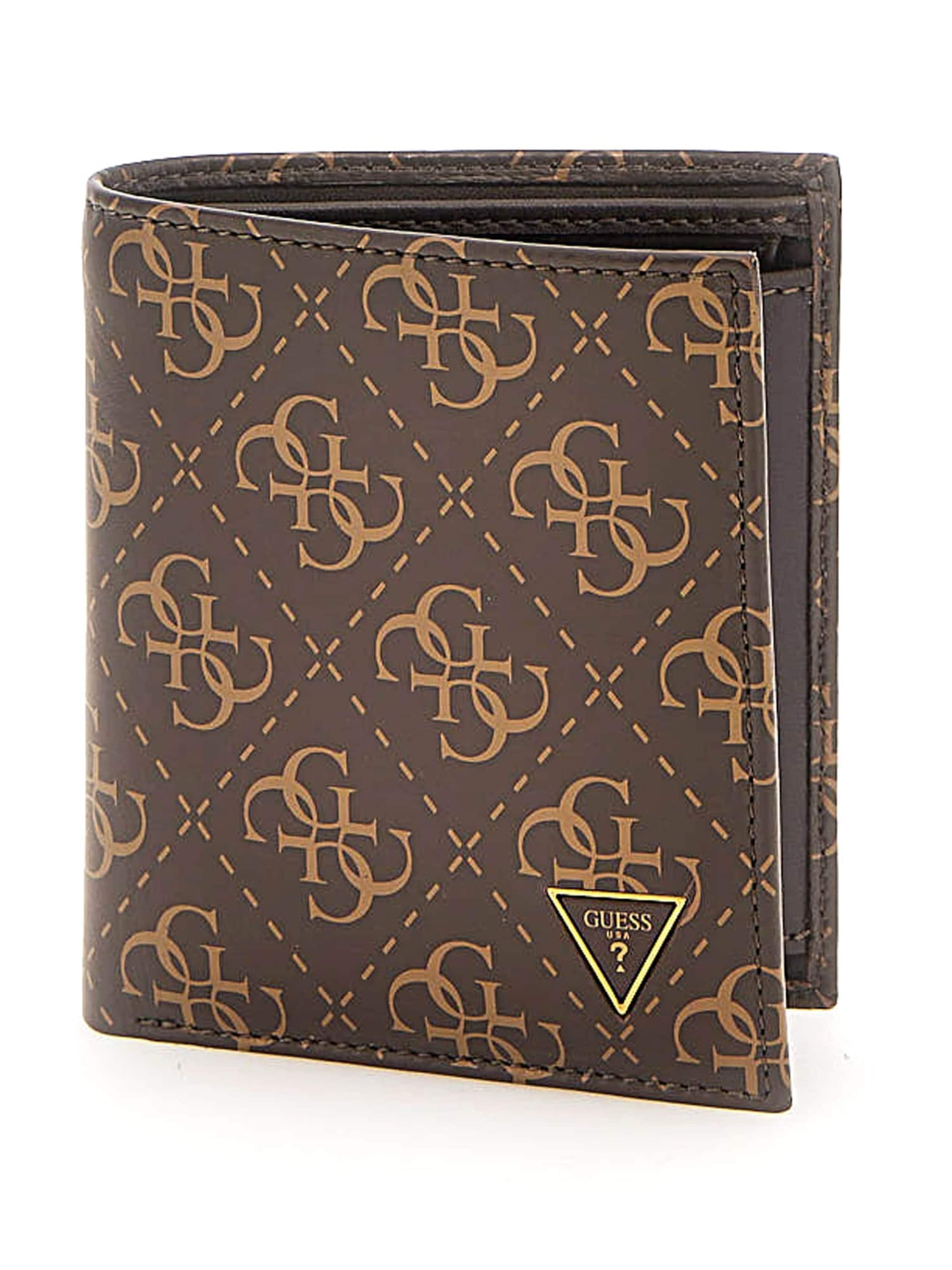 GUESS Wallet 'Vezzola' in Brown: front