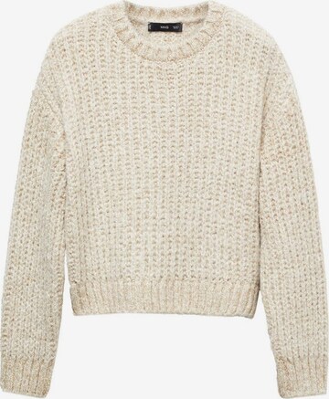 Pullover 'Golden' di MANGO in beige: frontale