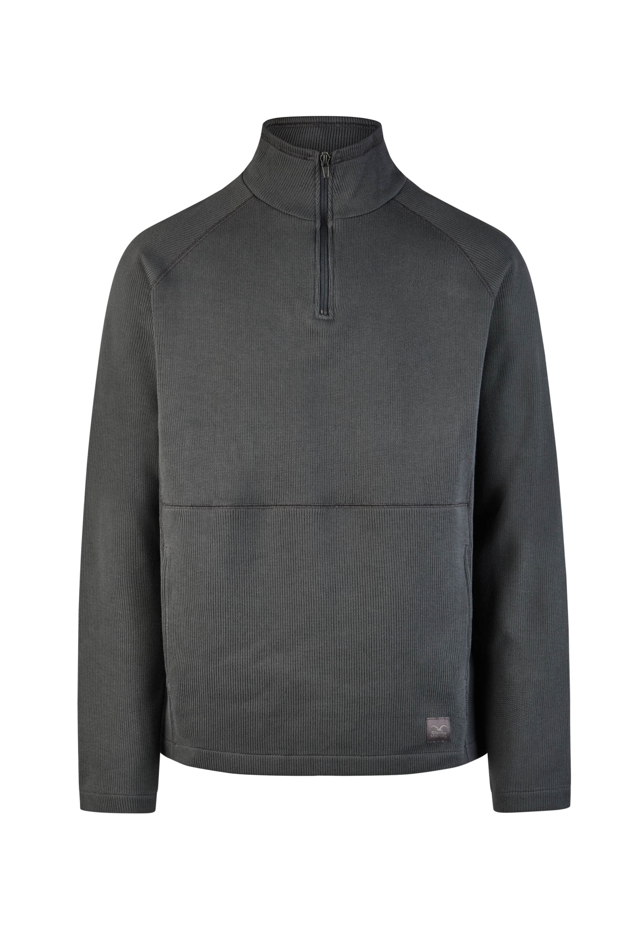 Cleptomanicx Pullover 'Double' in XS in grau, Produktansicht