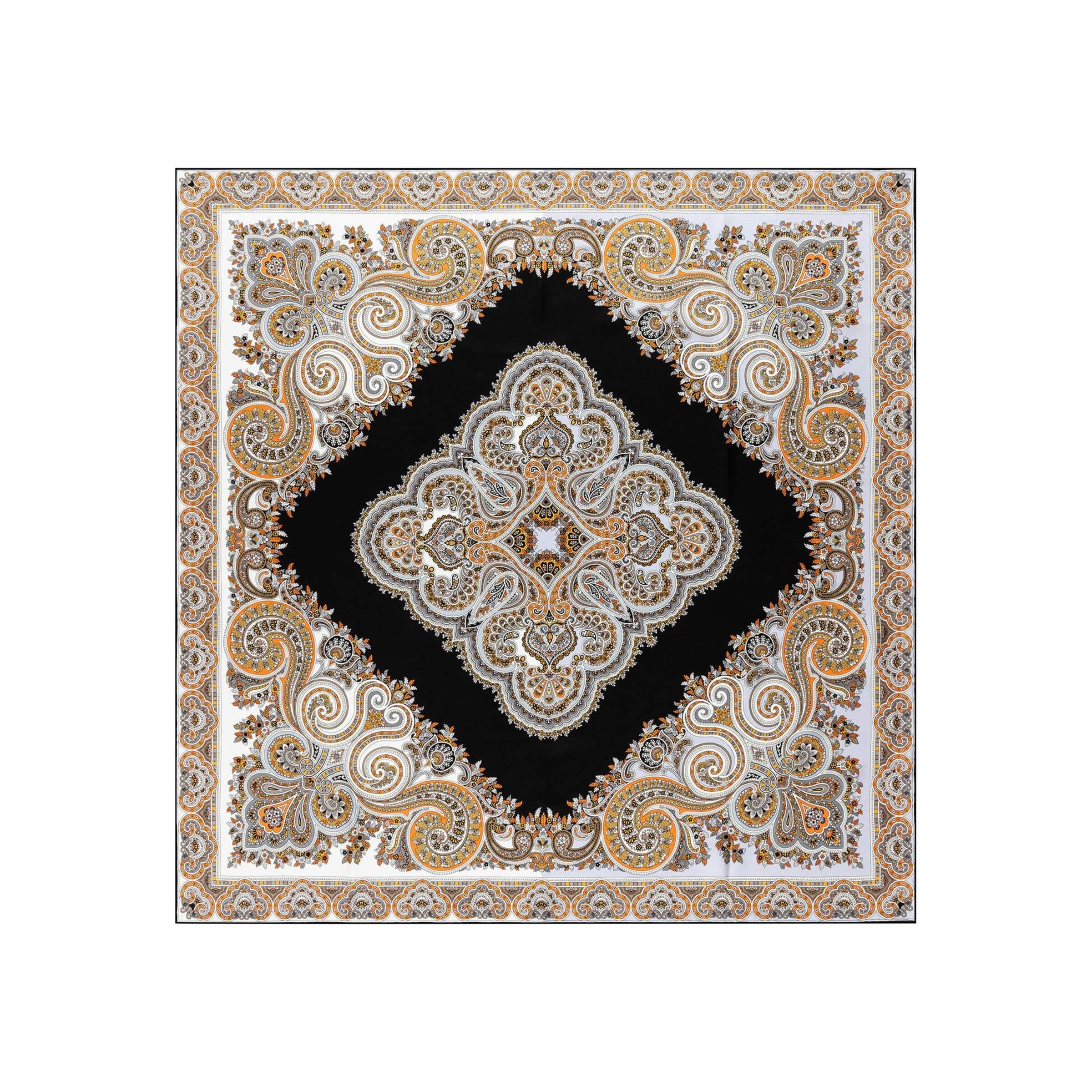 Foulard 'SQUARE GARDEN PAISLEY' di Roeckl in colori misti: frontale