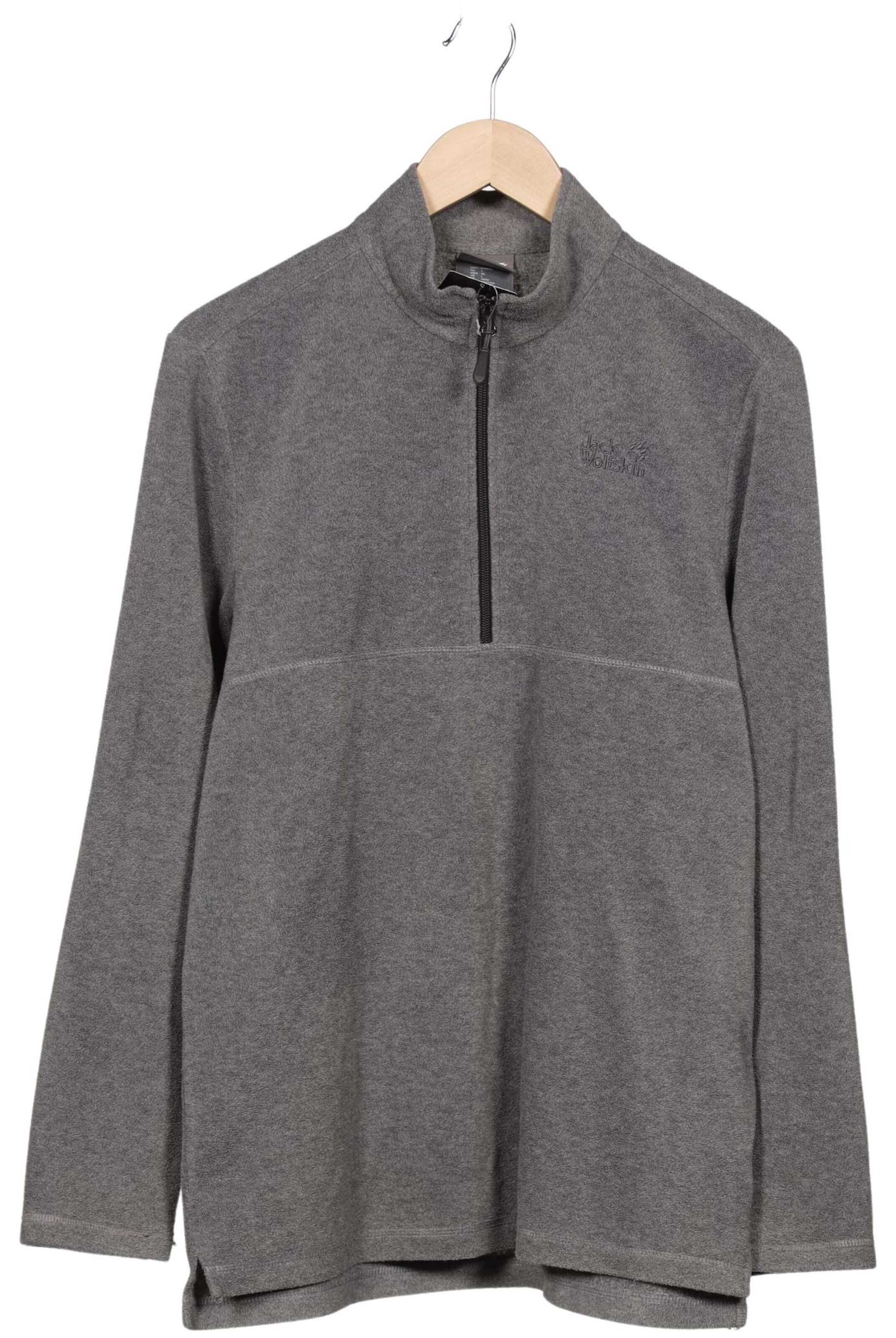 JACK WOLFSKIN Sweatshirt & Zip-Up Hoodie in L in Grey: front