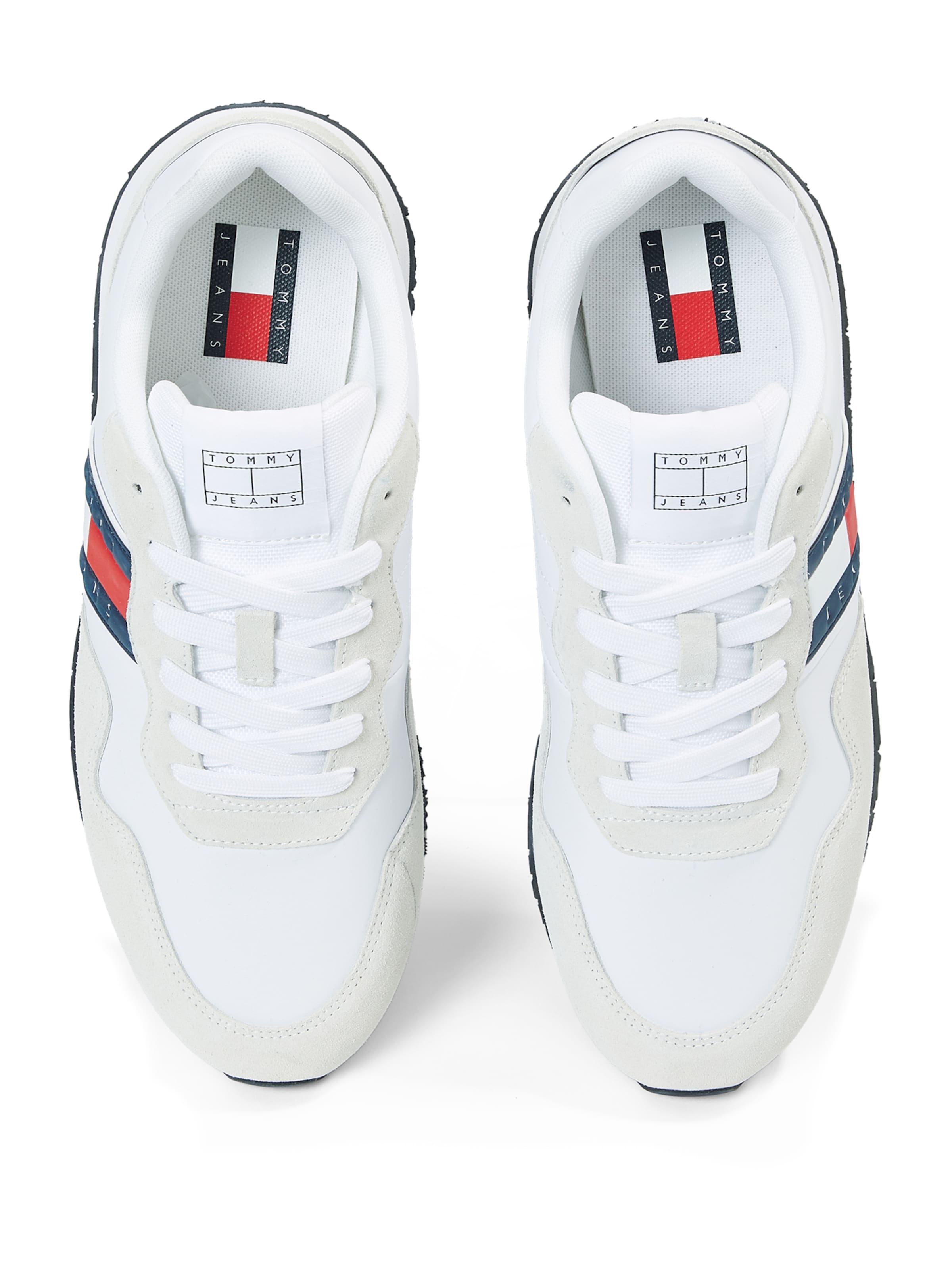 Tommy Jeans Matalavartiset tennarit 'ESSENTIAL' värissä valkoinen