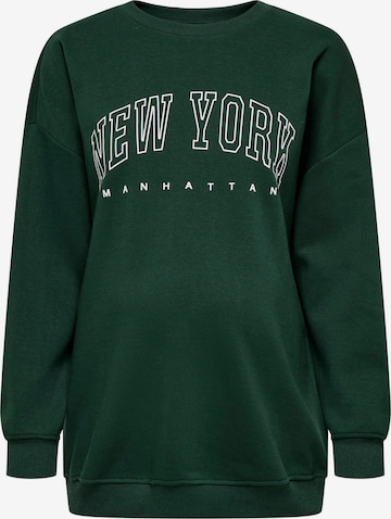 Only Maternity - Sudadera en verde: frente