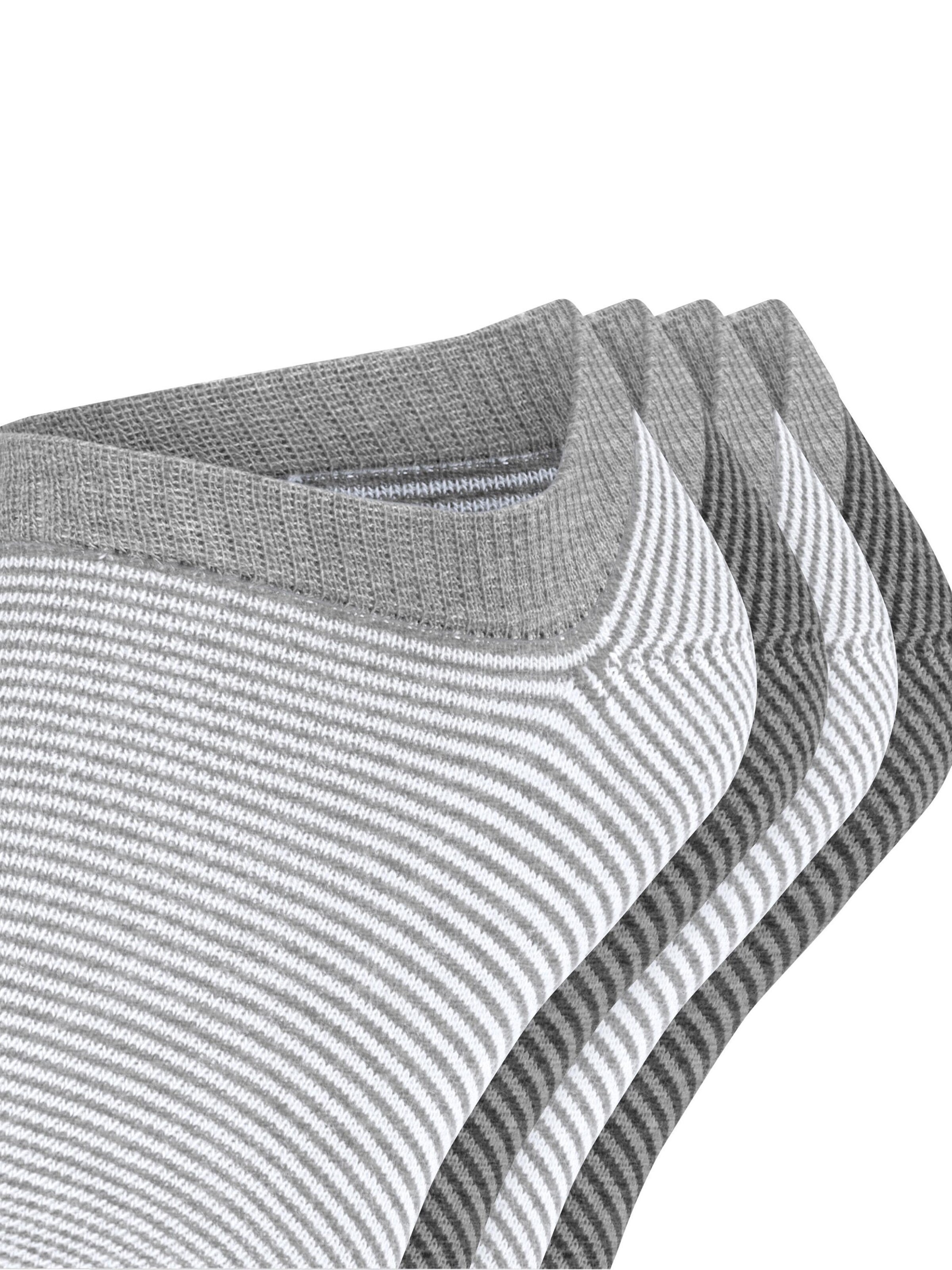 ESPRIT Ankle Socks 'Allover Stripe 4-Pack' in Mixed colors