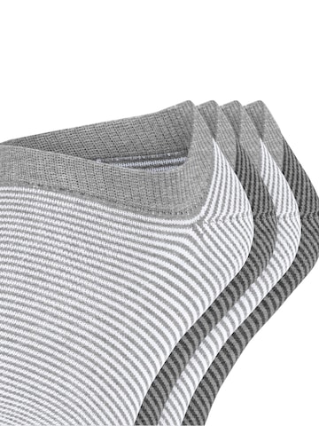 ESPRIT Ankle Socks 'Allover Stripe 4-Pack' in Mixed colors: front
