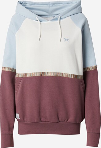 Iriedaily Sweatshirt 'Kachina' i lila: framsida