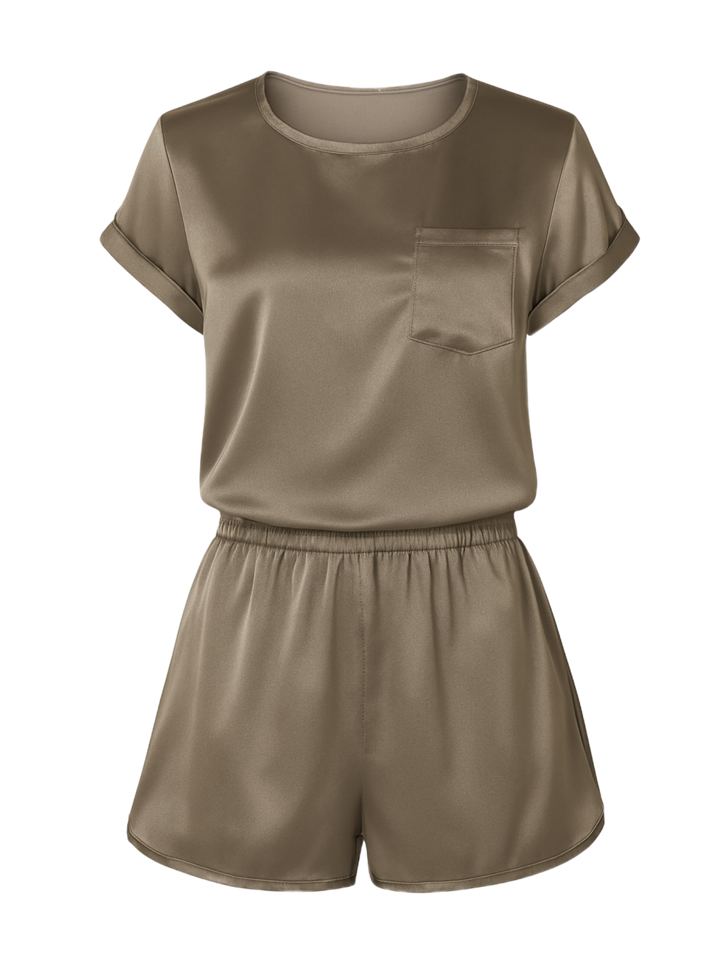 C&City Korte pyjama in Groen: voorkant