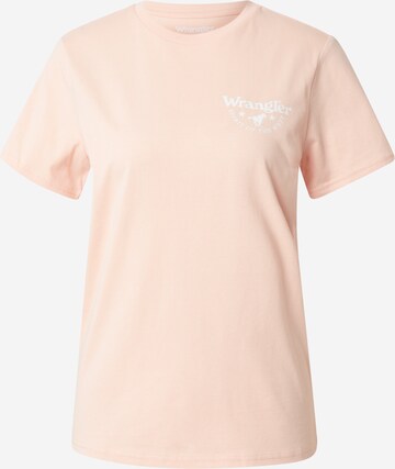 WRANGLER Shirt 'REGULAR TEE' in Orange: front