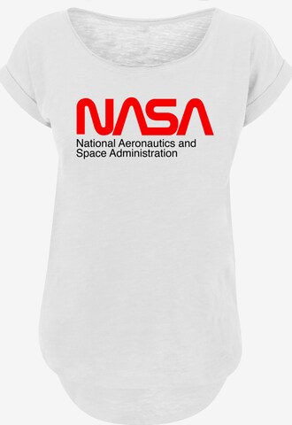 F4NT4STIC T-Shirt 'NASA Aeronautics And Space' in Weiß: predná strana