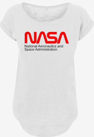 T-shirt 'NASA Aeronautics And Space' F4NT4STIC en blanc : devant