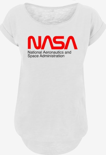 F4NT4STIC Shirt 'NASA Aeronautics And Space' in de kleur Rood / Zwart / Wit, Productweergave