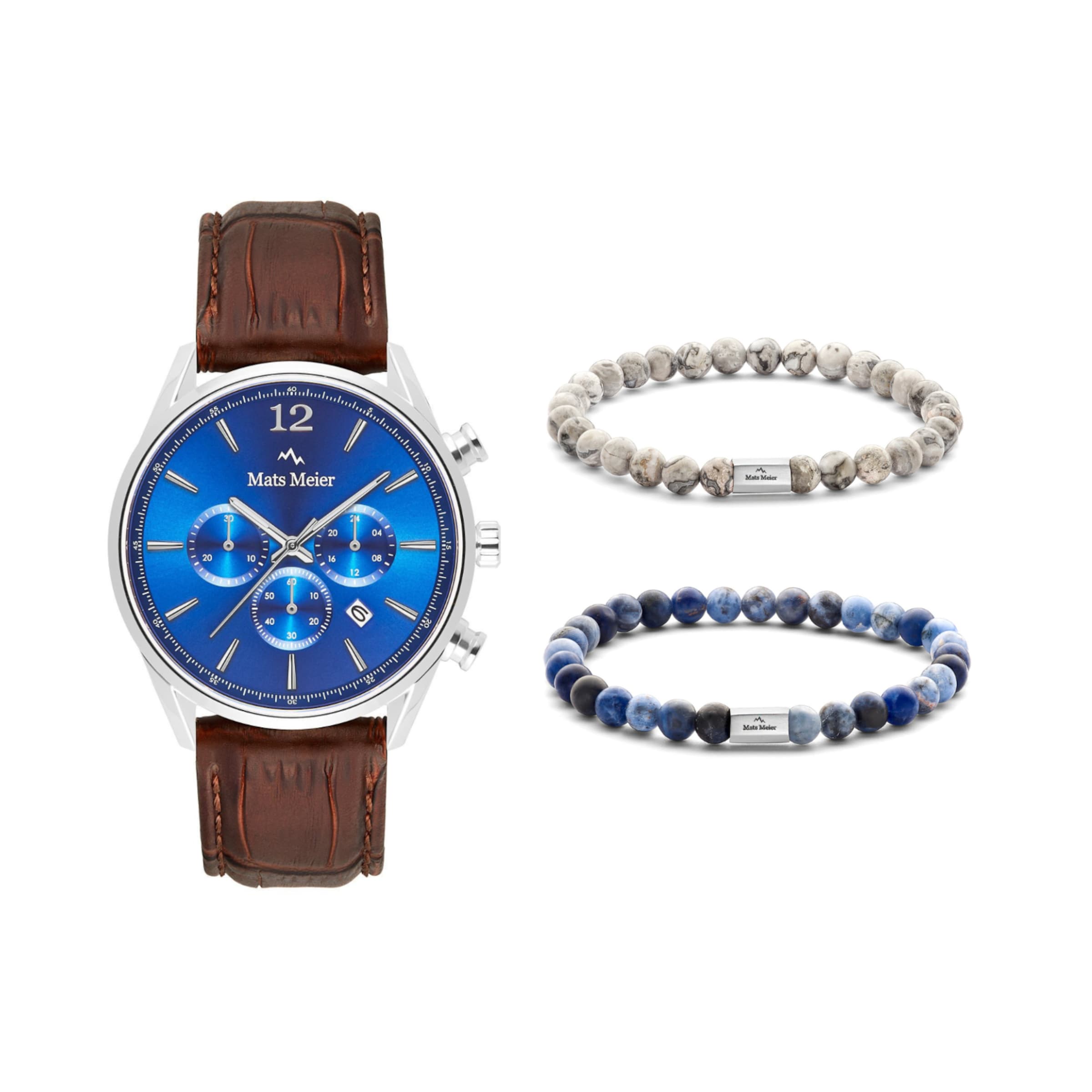 Mats Meier Uhr in Silber: Vorderseite