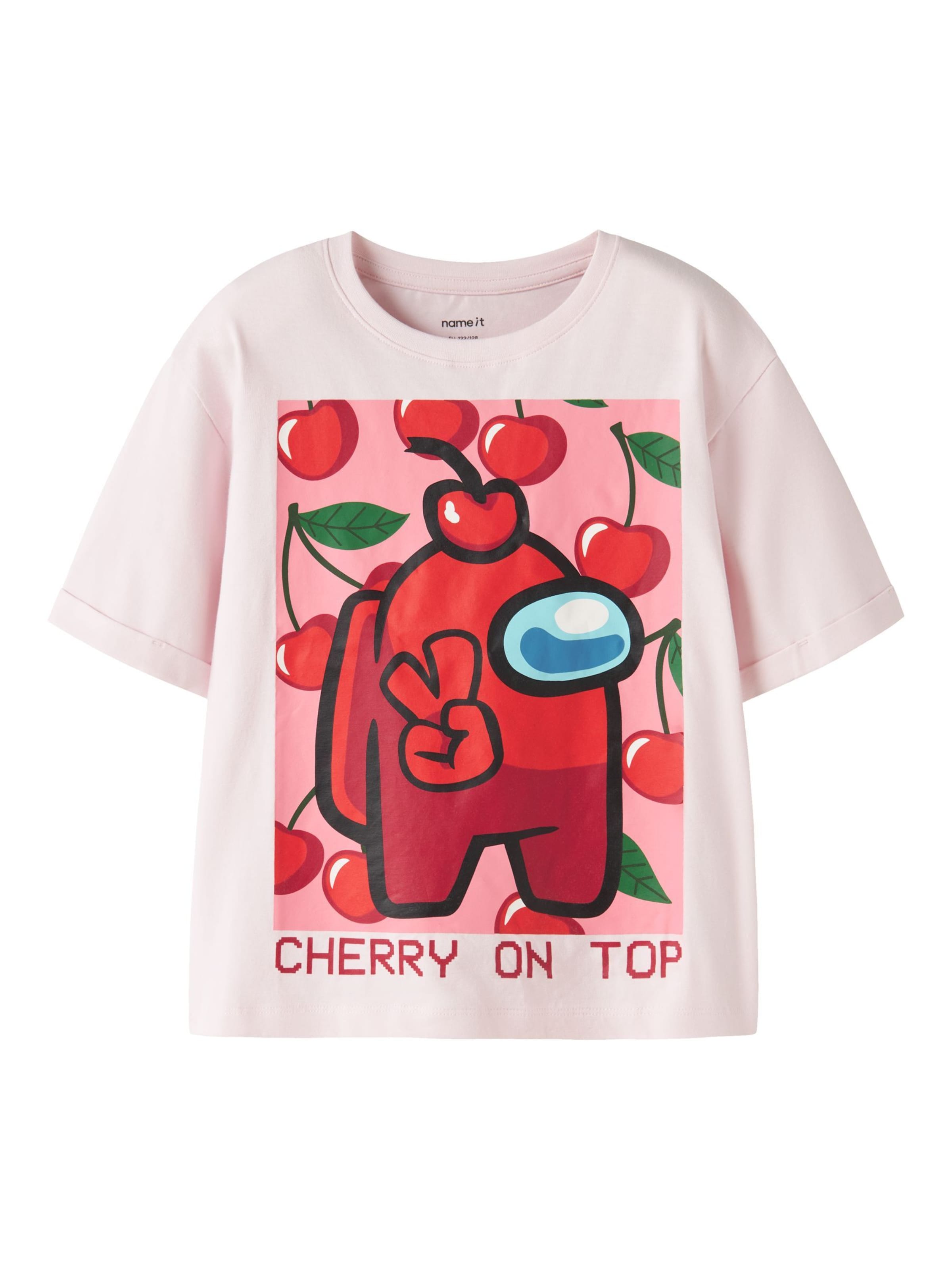 T-Shirt NAME IT en rose : devant