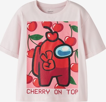 T-Shirt NAME IT en rose : devant