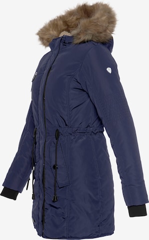 ALPENBLITZ Winter Parka 'Wintercharme' in Blue: front