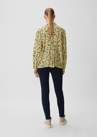 Camicia da donna di comma casual identity in giallo: dietro