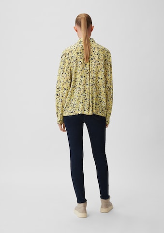 comma casual identity Blouse in Geel: terug
