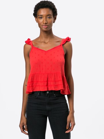 Superdry Bluse in Rot: predná strana