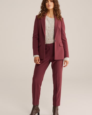 WE Fashion Slimfit Spodnie w kolorze czerwony