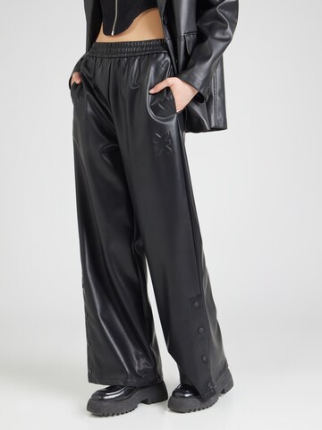 Wide leg Pantaloni di Karo Kauer in nero: frontale