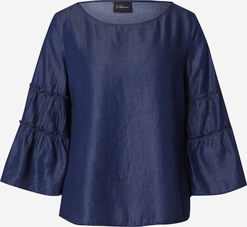 s.Oliver BLACK LABEL Pusero värissä sininen: etupuoli